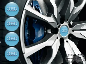 Audi Radaufkleber Elite Gravitational Surge Grid